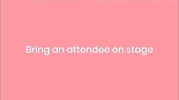 Remo virtual events platform: Bring an attendee to stage (2020)