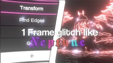 1 Frame Glitch like Neptune || Node video Tutorial