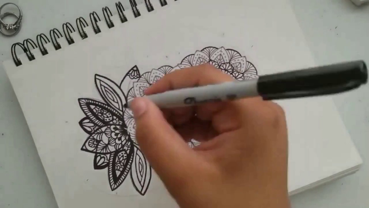 Como hacer Mandalas y Flor de Loto | How to Draw Mandalas and Lotus ...