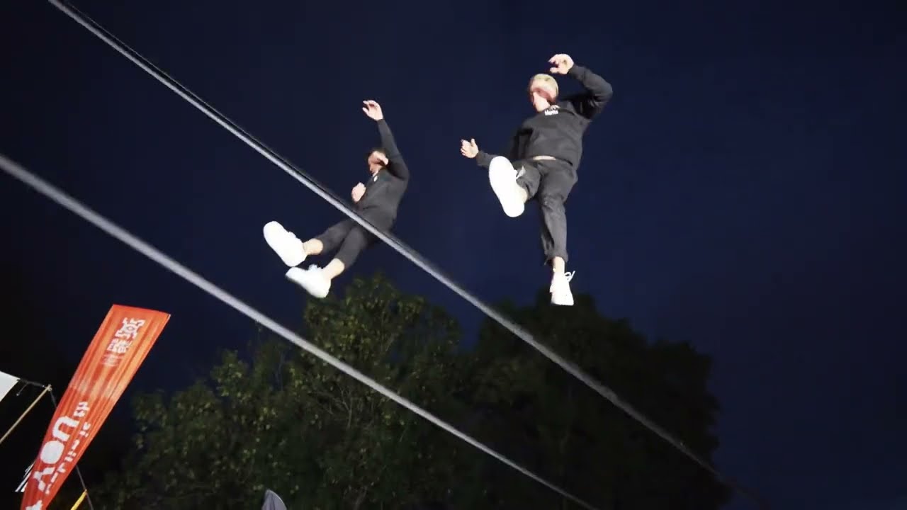 Duo acrobatic Slackline Show | Slackline Events