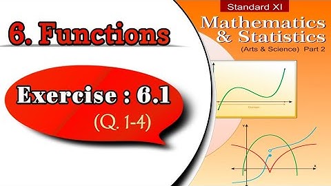 Exercise 6.1 Functions chapter 6 (Q. 1-5) class 11 | 6.1 chapter 6 class 11