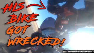 Car RUNS OVER Motorcycle and Just Keeps Going?! (Bikes Get DESTROYED!) - Adrenaline Junkies #32