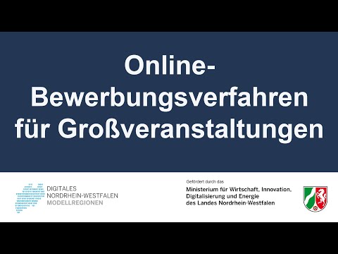 Online-Bewerbungsverfahren für Großveranstaltungen | Digitale Modellregion Soest