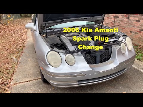 2006 Kia Amanti - Spark Plugs Change (not Instructional Just For Fun