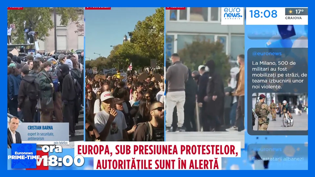 Știrile Euronews România de la ora 18:00 - 24 octombrie 2026