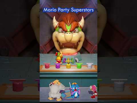 Mario Party Superstars - Bowser Battle - Yoshi vs Donkey Kong vs Bowser Jr