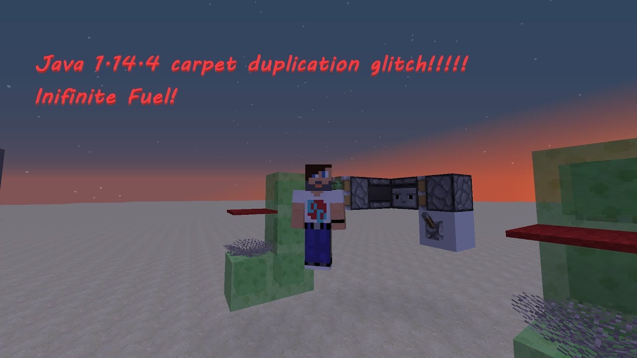 Java Minecraft 1 14 1 18 Infinite Fuel Carpet Duplication Youtube