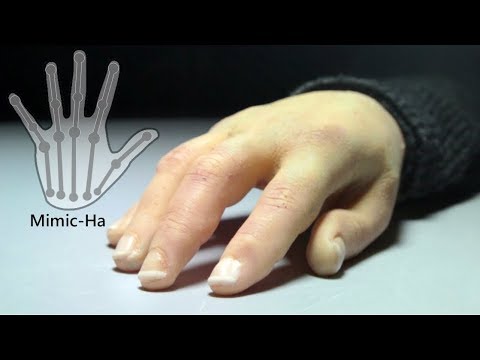 Mimic-Ha: Mano animatronica / protesica con sembianze umane realistiche