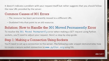 How to Fix the 301 Moved Permanently Error Using Python Sockets
