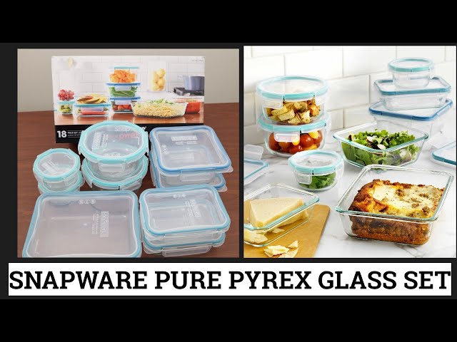Snapware Pyrex 18-piece Glass Food Storage Set  Glass food storage  containers, Glass food storage, Food storage set