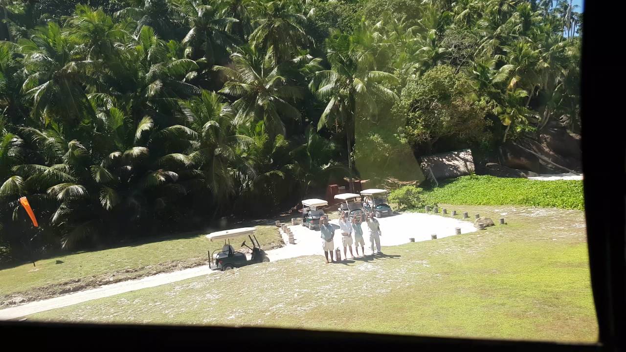 Leaving North Island Seychelles 🚁