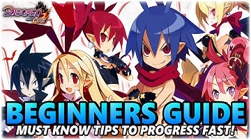 Ultimate beginners guide disgaea rpg! Progress fast!