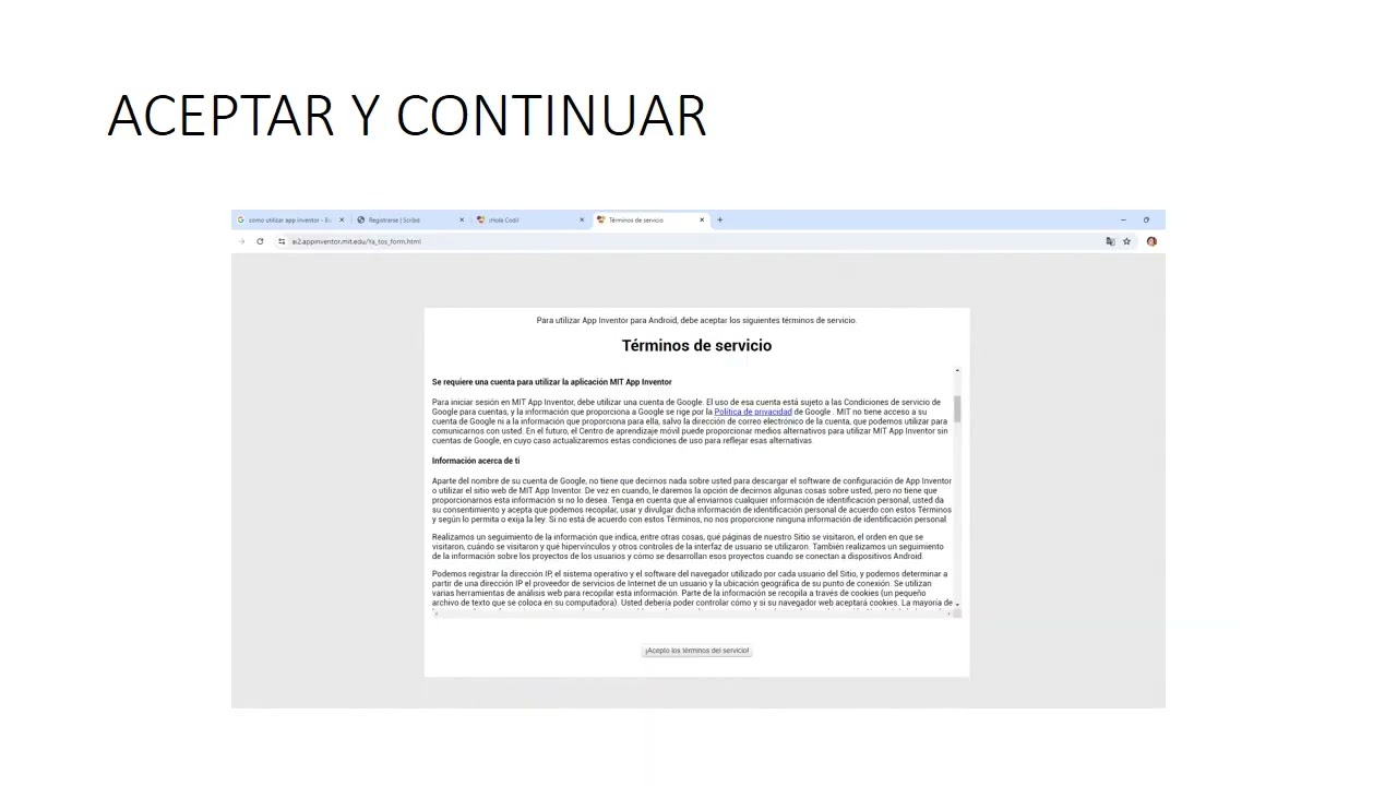 Acceder A AppInventor YouTube Acceder A AppInventor YouTube