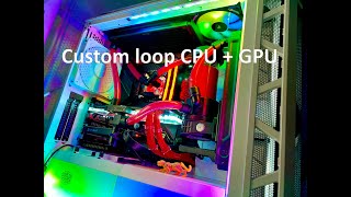 Custom loop: CPU + GPU soft tubing + COOLER MASTER H500P MESH WHITE screenshot 5
