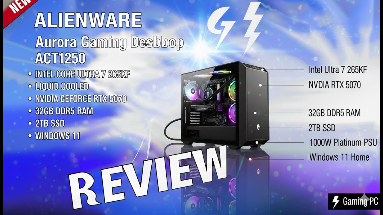 Alienware Aurora ACT1250 Review | Core Ultra 7 265KF + RTX 5070 