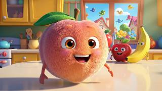 Peach Song for Kids 🍑 | Peach in Fruit Bowl | Nursery Rhymes &amp; Baby Songs