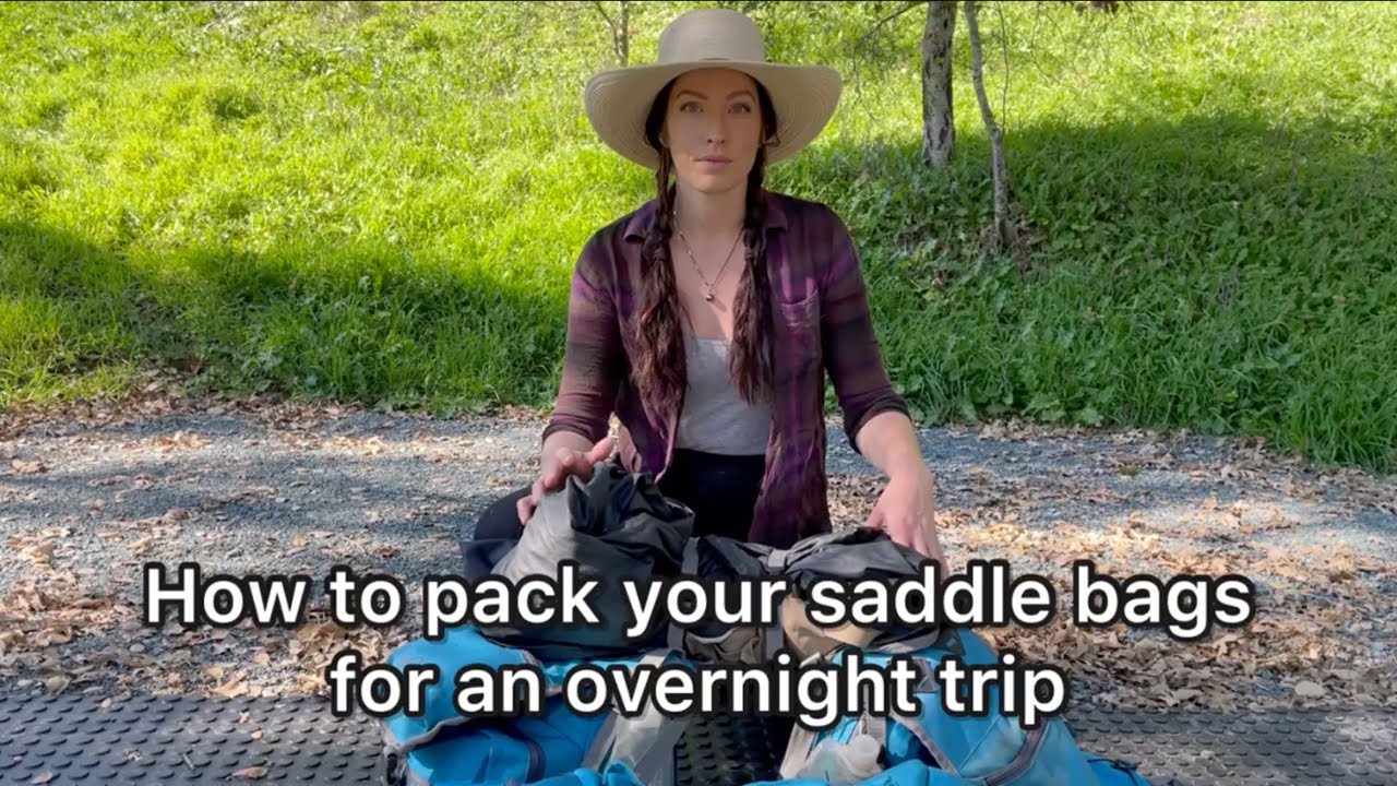 How to Pack your Saddle Bags for an Overnight Trip