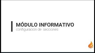 MÓDULO INFORMATIVO -configuración de secciones screenshot 4
