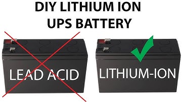 Converting the 12V UPS battery to Li-ion