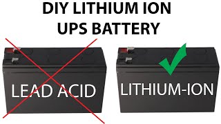 Converting the 12V UPS battery to Li-ion