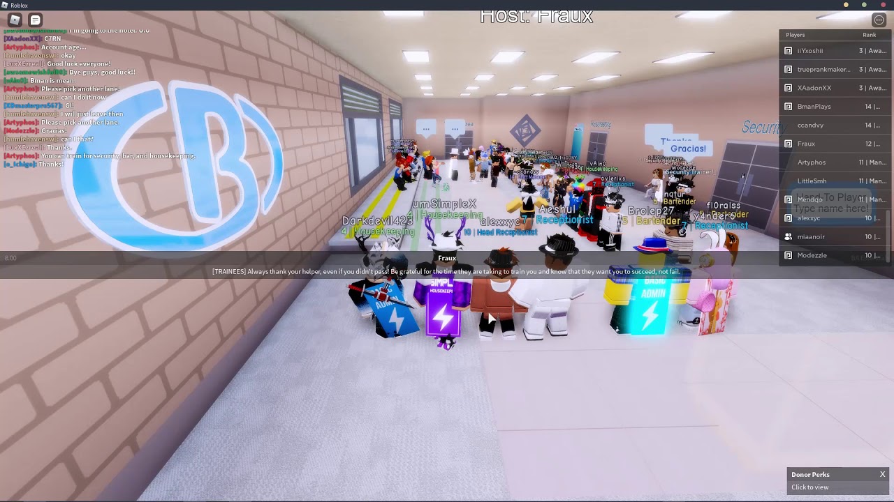 Aetherics Promotion Bloxton Hotels Training Session Roblox Youtube - horizon hotels current hotel roblox