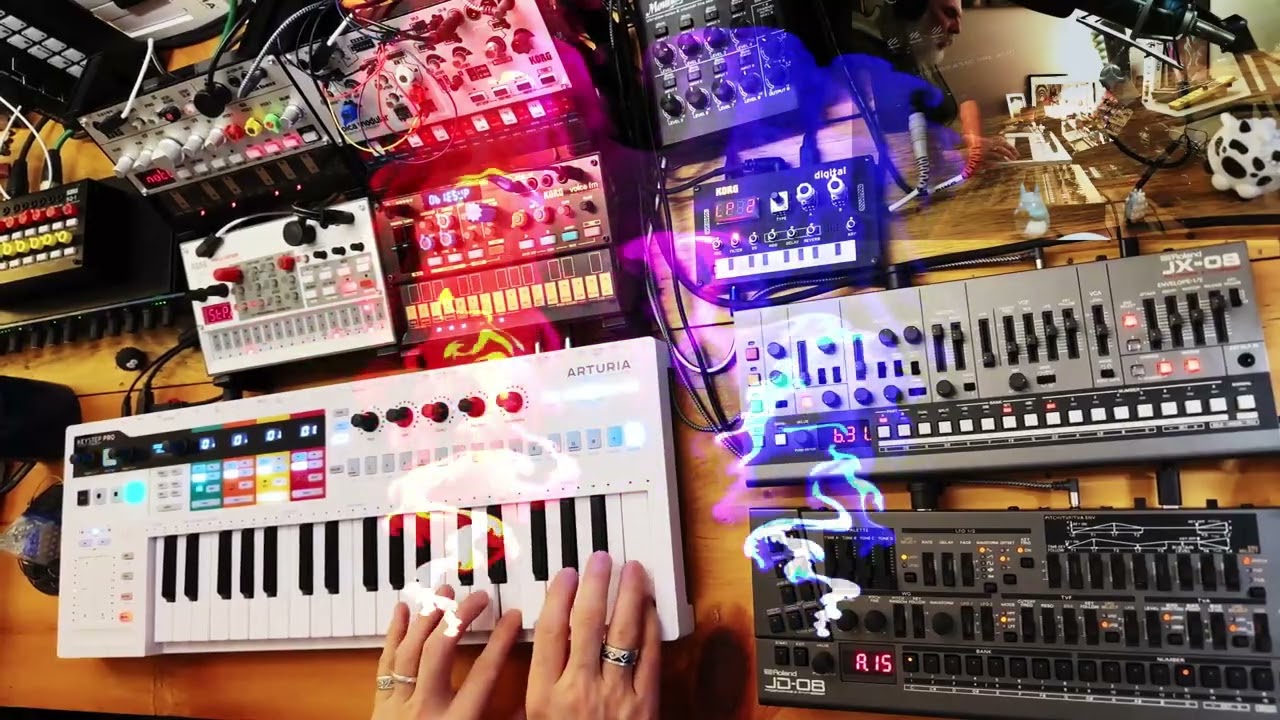 Korg Volca Bass Industrial Techno EDM Jam - Korg Volca