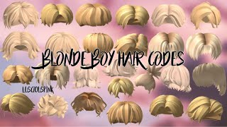 Blonde Boy Hair Codes for Roblox/Bloxburg