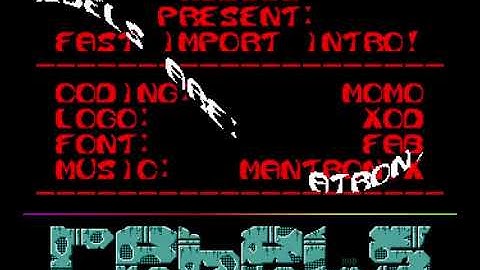 Rebels Fast Import Intro Amiga Cracktro