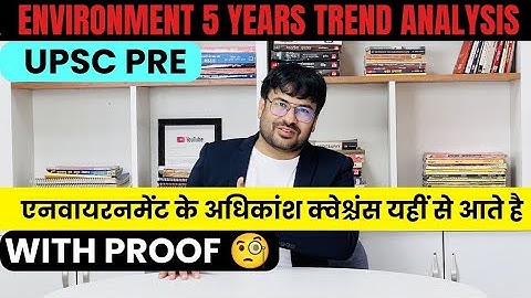 UPSC Pre Environment Trend Analysis| IAS PRE Environment Trend Analysis for UPSC 2024 |UPSC Pre 2024
