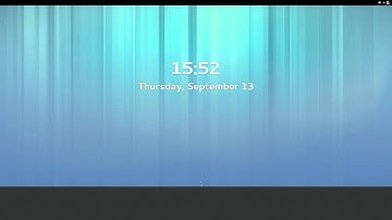 GNOME 3.6 Lock Screen