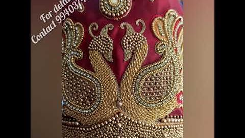 Aari work design | Aari work | Devi Fashion designer | Stitching | For details contact 9940374707