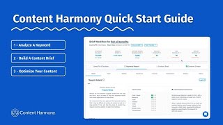 Content Harmony 6-Minute Quick Start