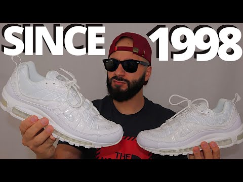 SUMMERTIME FINE. Nike AIR MAX 98 WHITE / PURE PLATINUM On Foot Review