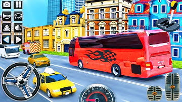 Coach Bus Driving Simulator 2020 - City Mobile Bus Transporter Driver - Android GamePlay