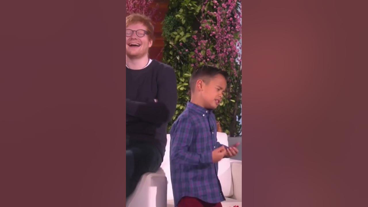 I can hear the song inside his head 🥹😂 #edsheeran #shorts #foryou #ellen #thinkingoutloud