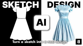 How to Turn your Sketch into a Real Design with AI - The New Black - AI Fashion Design Generator screenshot 4