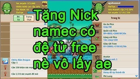 Ngọc Rồng Online - Tặng Acc  Sơ Sinh Có Để Tử