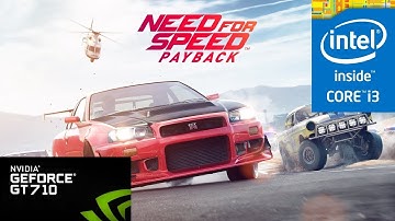 Need For Speed Payback PC GT 710 runs smoothly