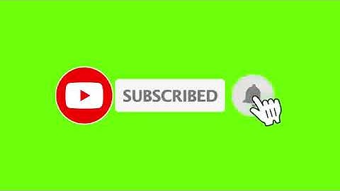 Youtube Animated Green screen Subscribe button with bell icon sound tan tan /click subscribe button