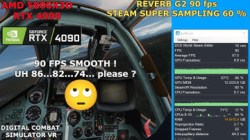 DCS - DIGITAL COMBAT  SIMULATOR -VR -RTX 4090 - 5800X3D REVERB G2 90HZ BENCHMARK