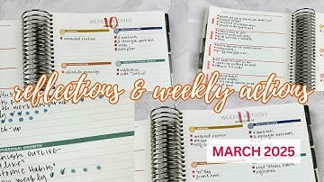 REFLECTIONS & WEEKLY ACTIONS for week 11 | 2025 goal planning | #mäksēlifeplanner