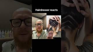 Hairdresser reacts to a #hairfails  #hair #beauty