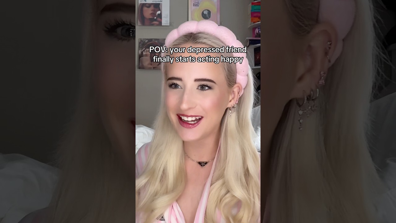 When your depressed friend suddenly acts happy… 