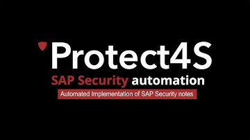 Protect4S Automated Implementation of SAP Security notes