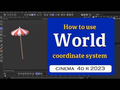 How to use World Coordinate System in Cinema 4D 2023  @MaxonVFX​
