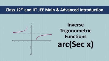 #13 Inverse Trigonometric Functions graph of sec inverse x