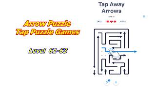 Arrow Puzzle: Tap Puzzle Games Level 61-63 Remove The Arrows Play and Review screenshot 5