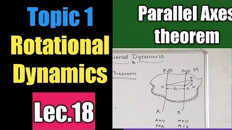 Rotational dynamics principle of parallel axes theorem in rotational motion