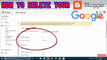 How To Delete Permanently Your Blog From Blogger.com