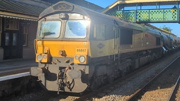 Class 66849 & 66847 on the 3S13 RHTT service at Worksop 14.10.23